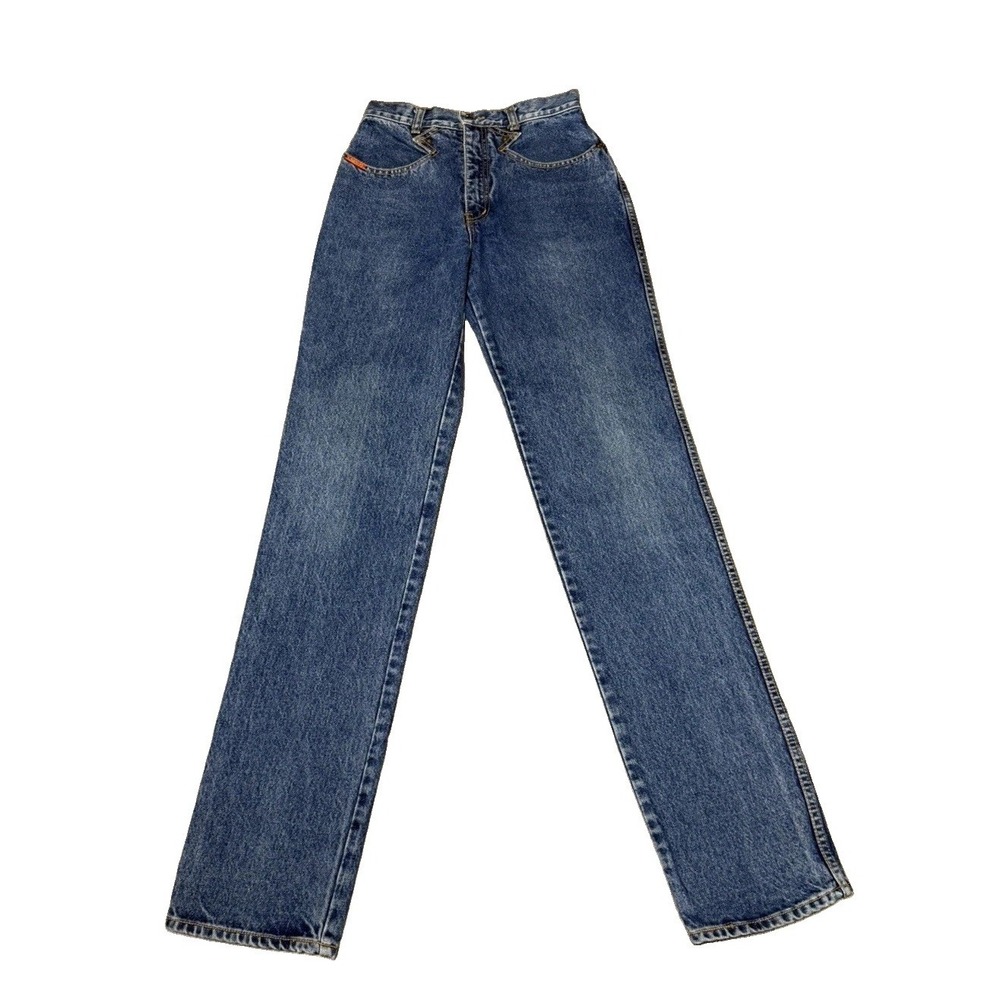 Vint. Lawman Western Jeans Size 5 High Waisted Bareback Pocketless Straight Leg
